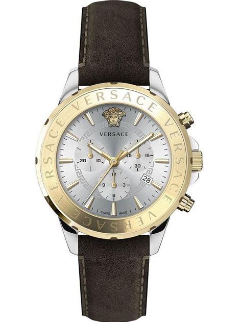 Versace Signature Chronograph 44mm 5atm Versace signature or